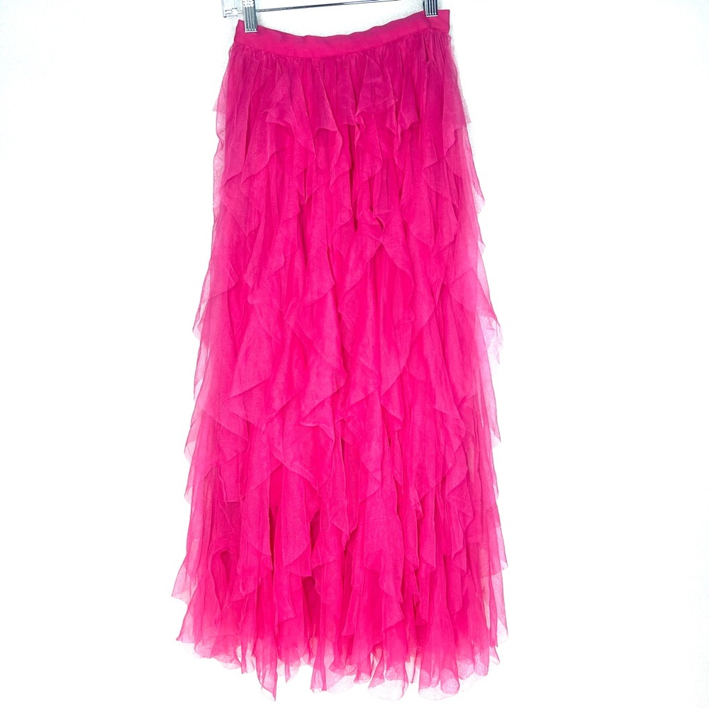 Soho Apparel Vibrant Pink Maxi Skirt